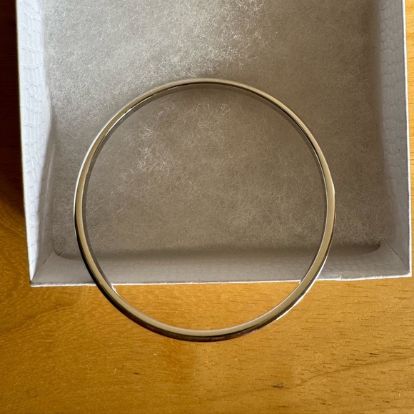 Silver Bangle with Crystals - Picture 3 of 7